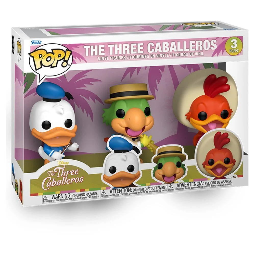 Funko Blister 3 figuras POP Disney Los Tres Caballeros