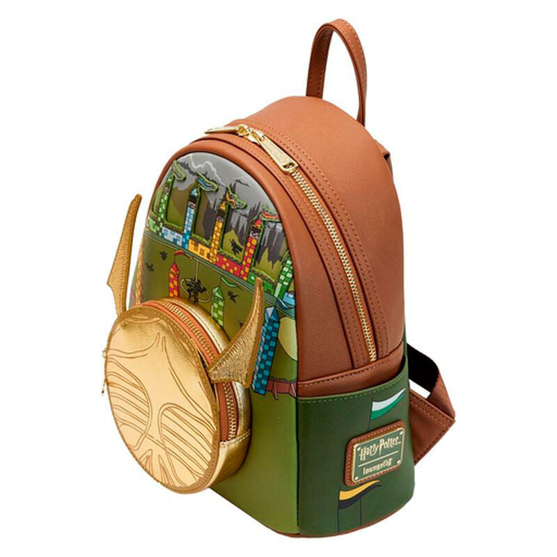 Mochila Snitch Dorada  Harry Potter Loungefly 26cm (imagen 2 de 6)