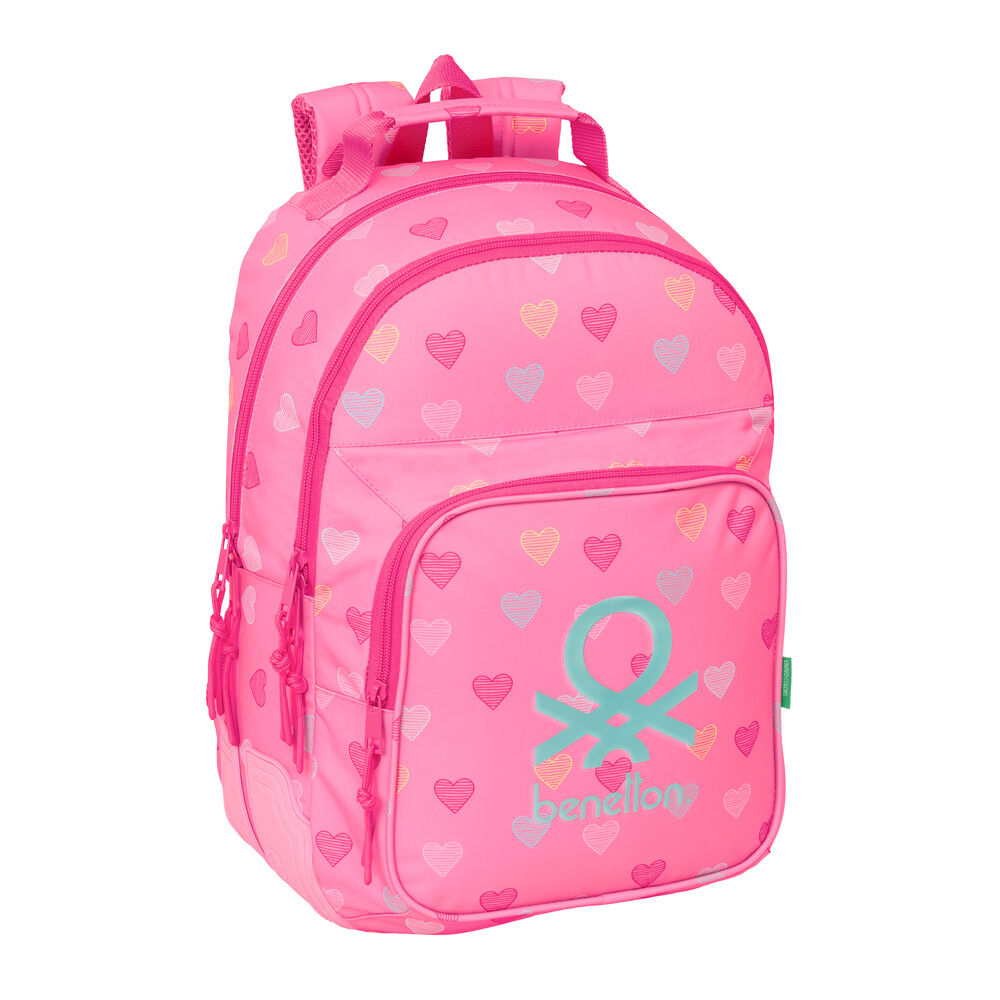Safta Mochila Heart Benetton 42cm adaptable