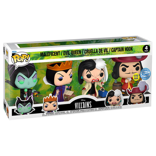 Funko Blister 4 figuras POP Disney Villanas