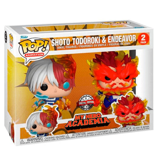 Funko Blister 2 Figuras POP My Hero Academia Shoto Todoroki & Endeavor Exclusive
