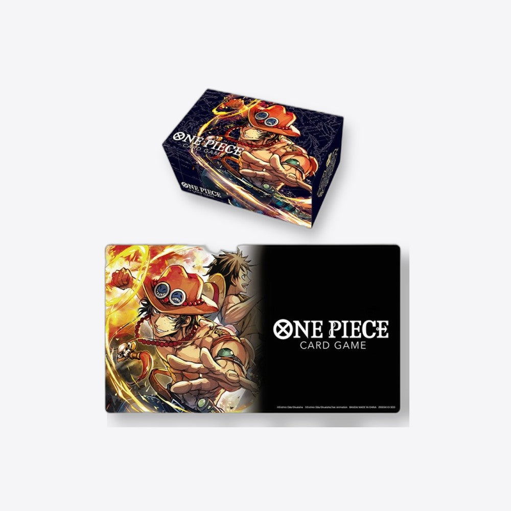 Bandai Rojo Tapete y caja de almacenamiento one piece portgas d ace (imagen 2 de 6)