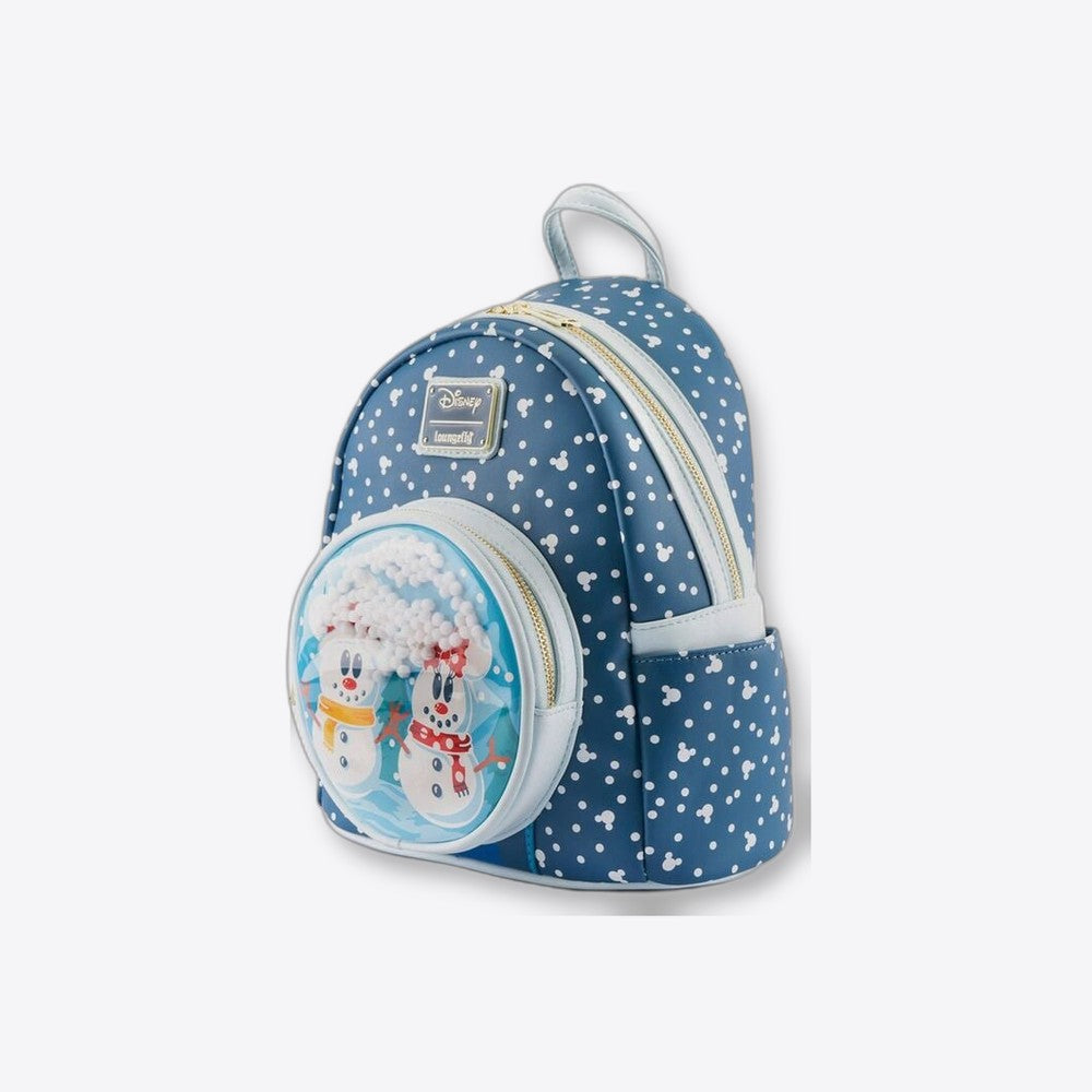 Mochila Mickey Minnie Snowman Disney Loungefly 26cm (imagen 6 de 6)