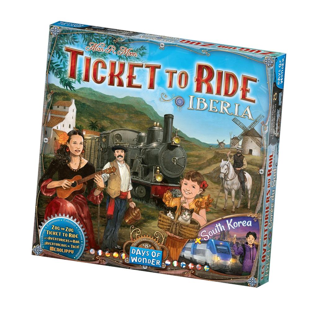 Asmodee Juego de mesa ¡aventureros al tren! iberia y corea del sur edad recomendada 8 años