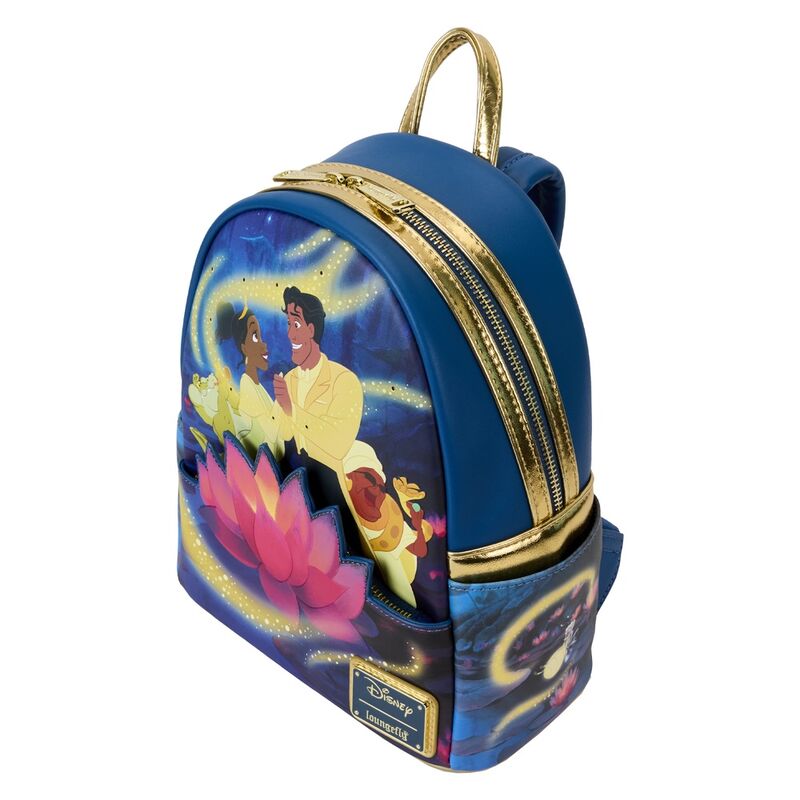 Mochila 15th Anniversary Tiana y El Sapo Disney Loungefly 26cm (imagen 5 de 7)