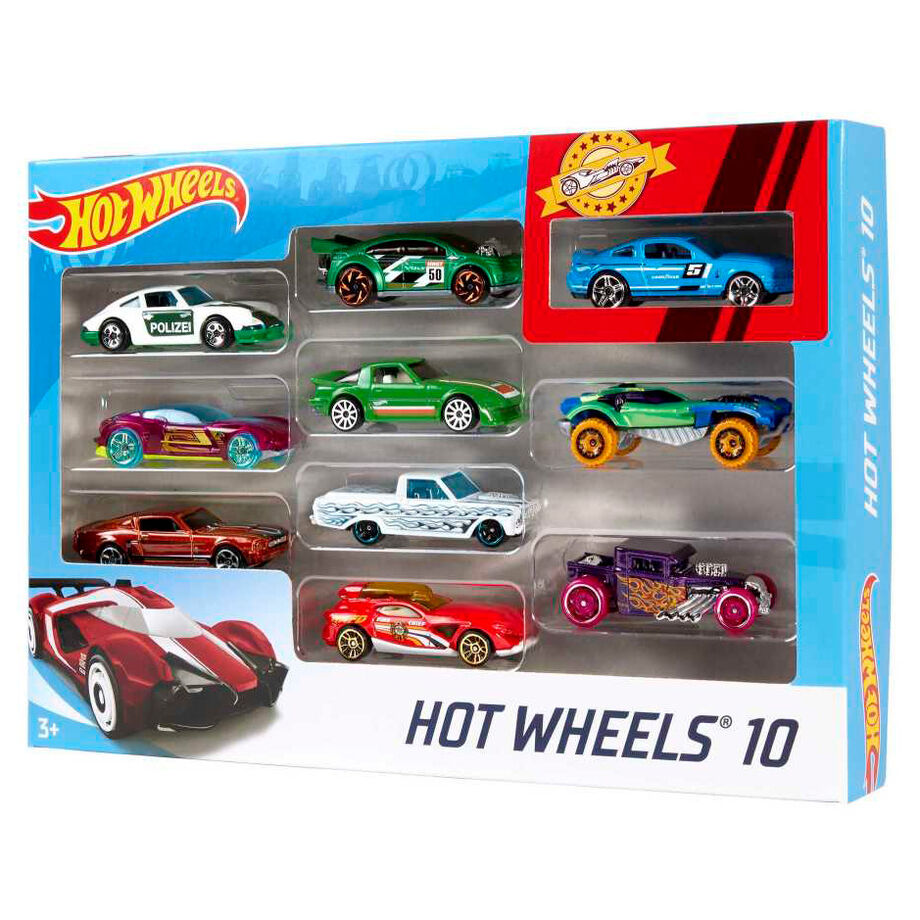 Hot Wheels - Blister 10 Coches Surtidos - Vehículos de Colección