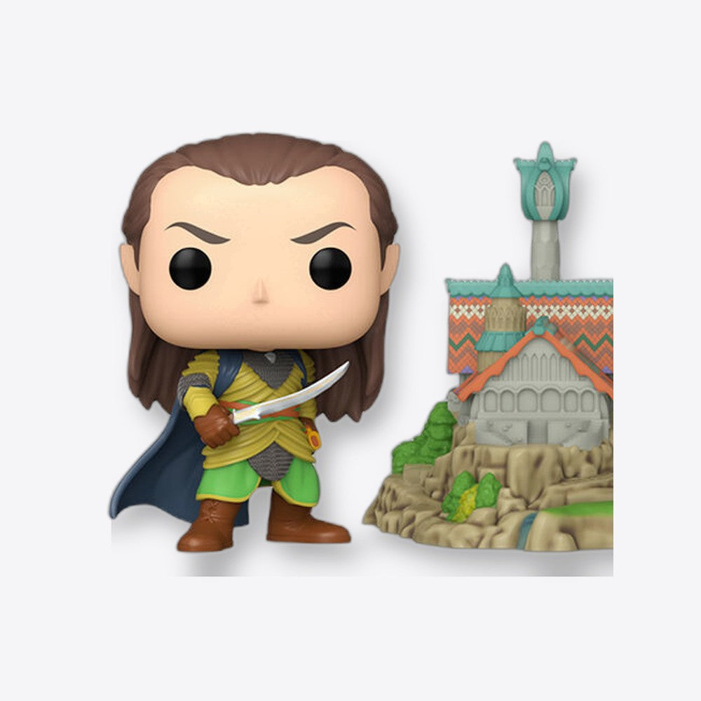 Funko Figura POP Town El Señor de los Anillos Lord Elrond with Rivendell (imagen 4 de 6)