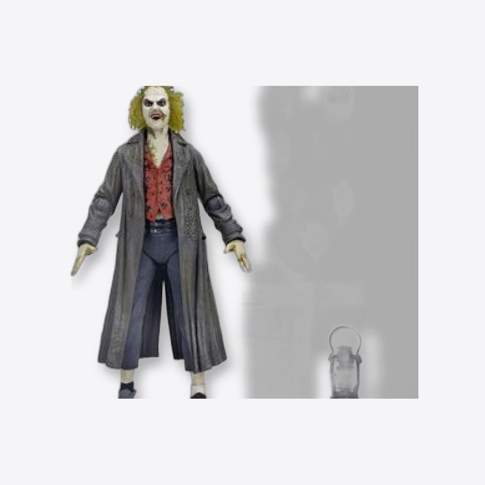 Neca Ultimate beetlejuice tour guide the bio - exorcist scale action fig. 18 cm beetlejuice 1988 (imagen 5 de 6)