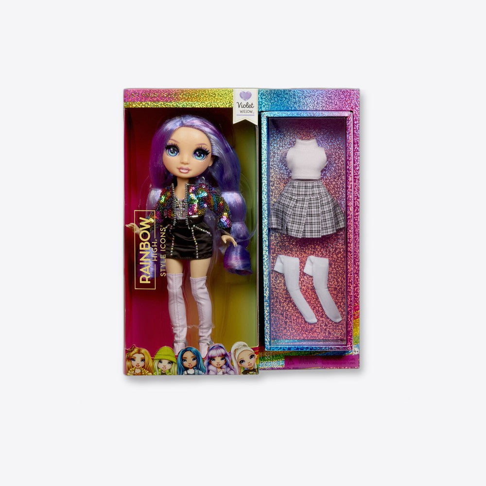 Mga Muñeca Violet Style Icons Fashion Dolls Rainbow High (imagen 2 de 6)
