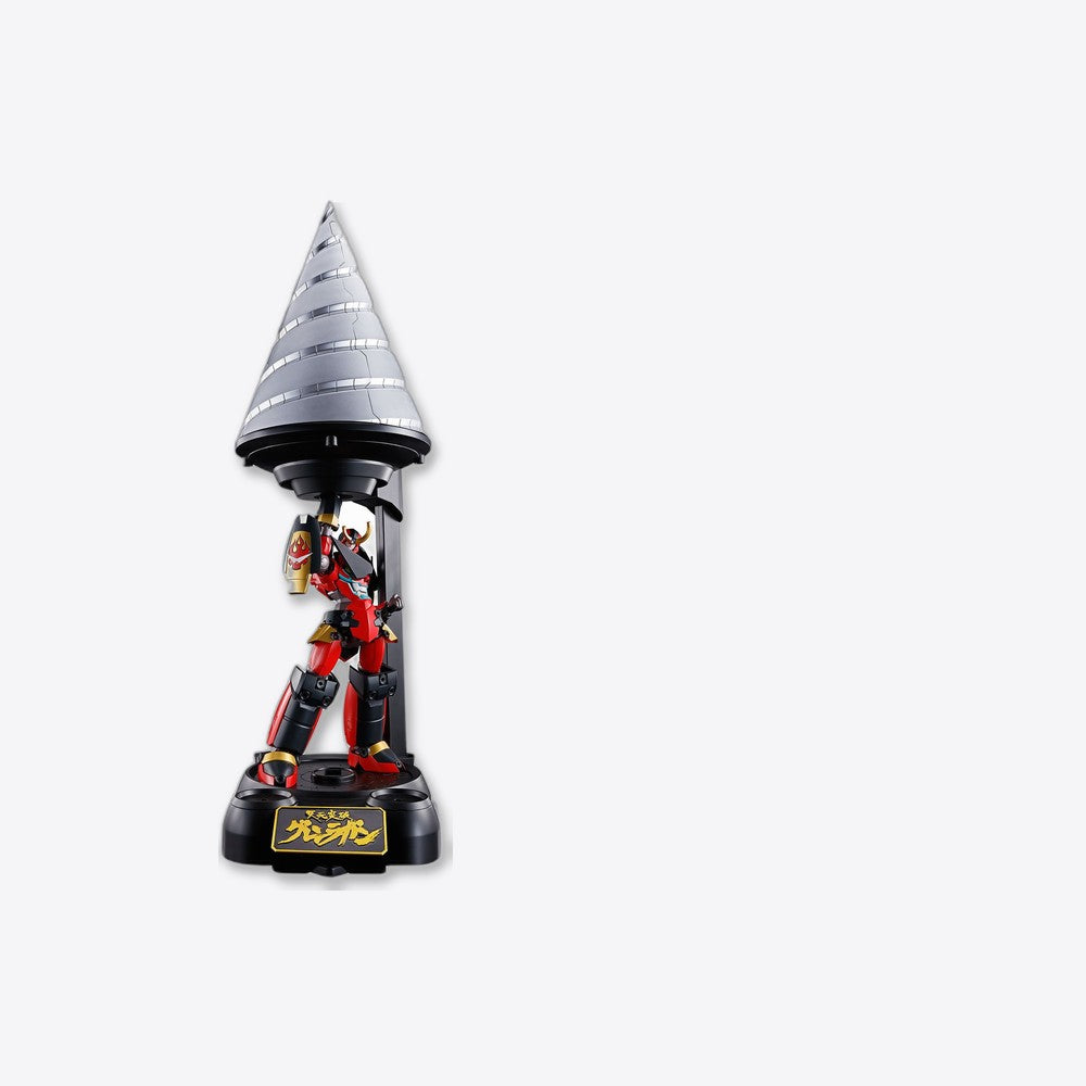 Figura tamashii nations tengen toppa gurren lagann soul of chogokin gx - 107 gurren lagann & giga drill set (imagen 6 de 6)