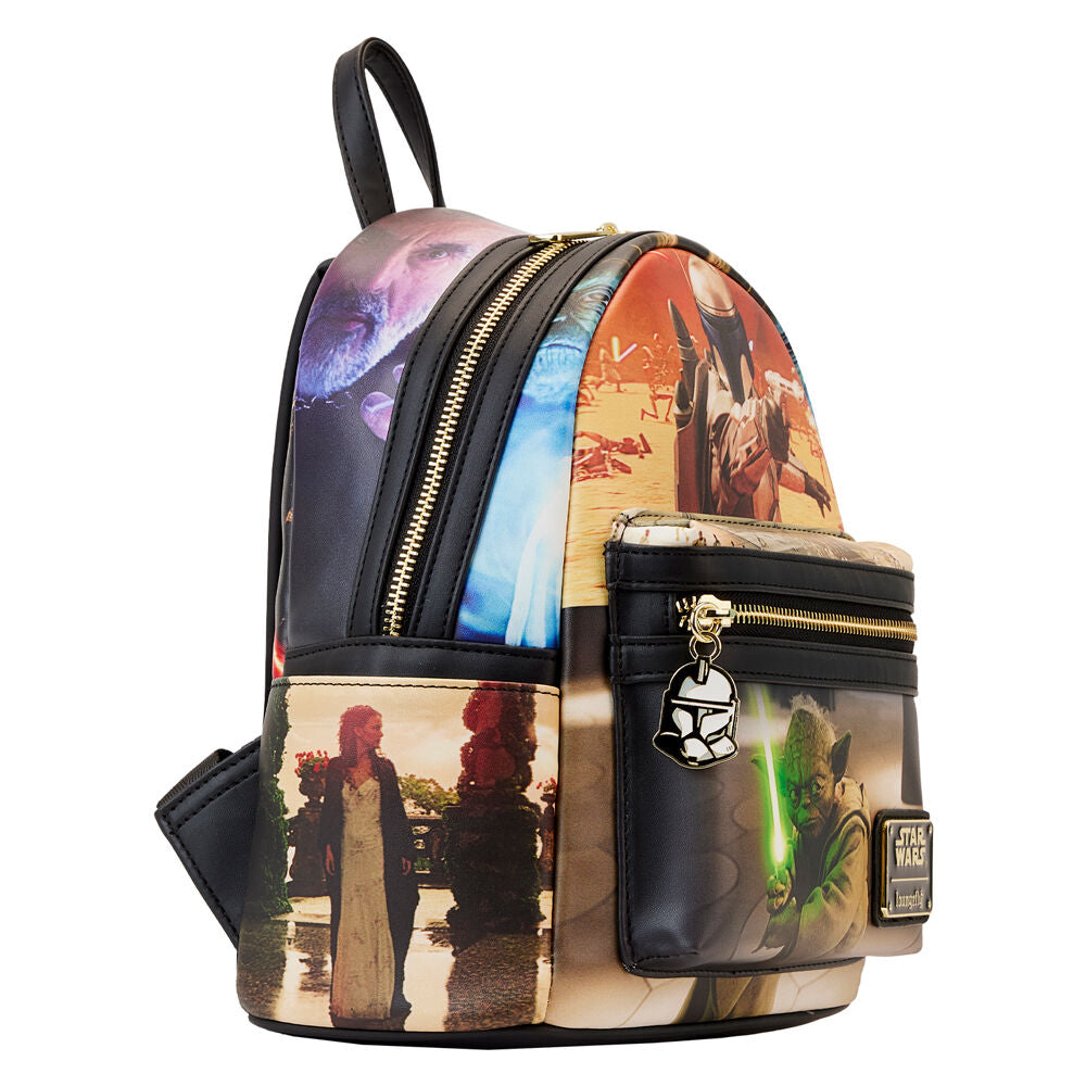 Mochila El Ataque de los Clones Episode II Star Wars Loungefly 26cm (imagen 4 de 6)