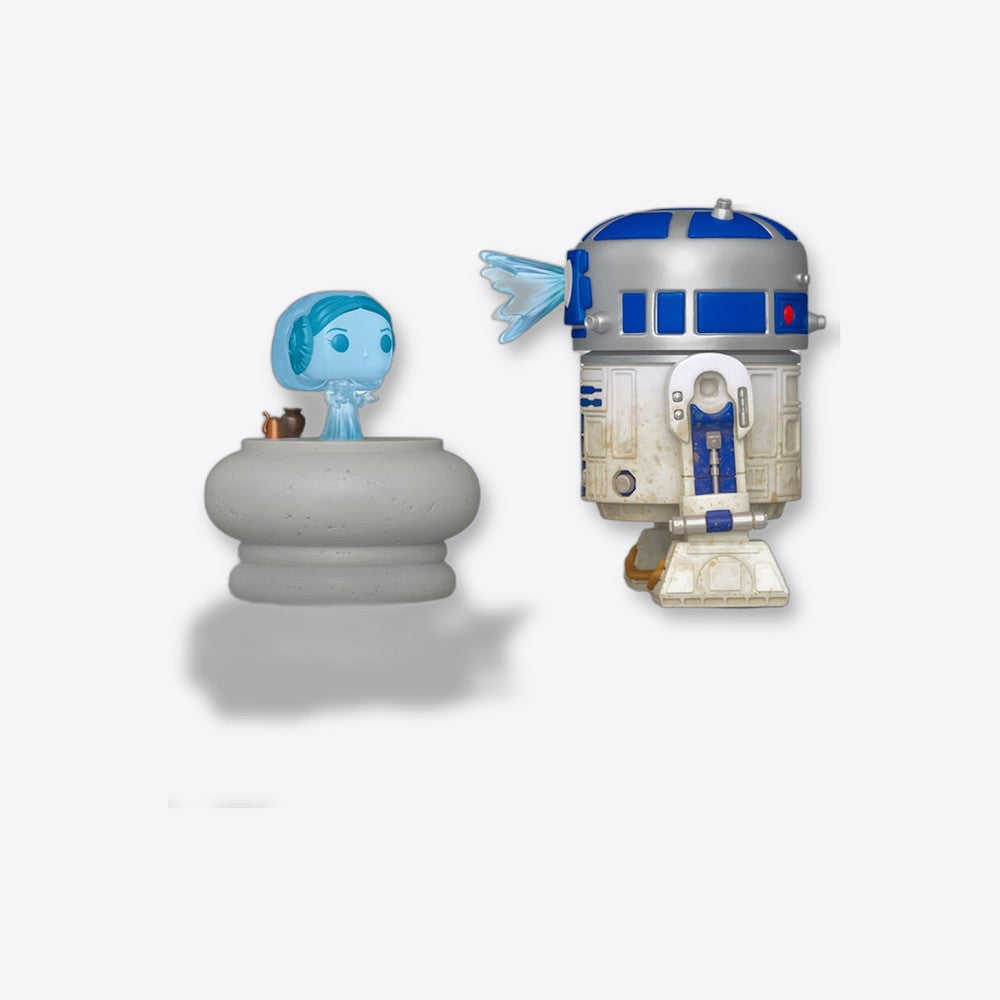 Funko Figura POP Deluxe Star Wars R2-D2 and Princess Leia Hologram (imagen 3 de 6)