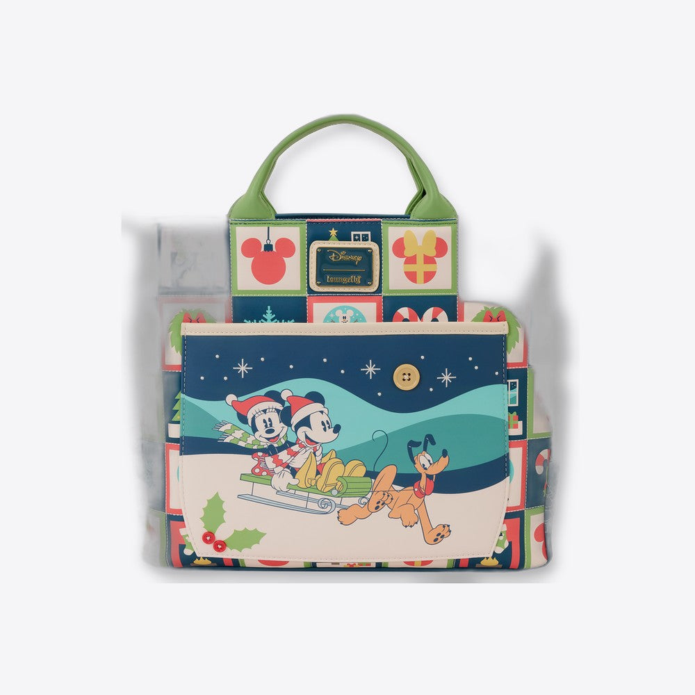 Bolso mochila Mickey & Minnie Holiday Disney Loungefly (imagen 5 de 6)