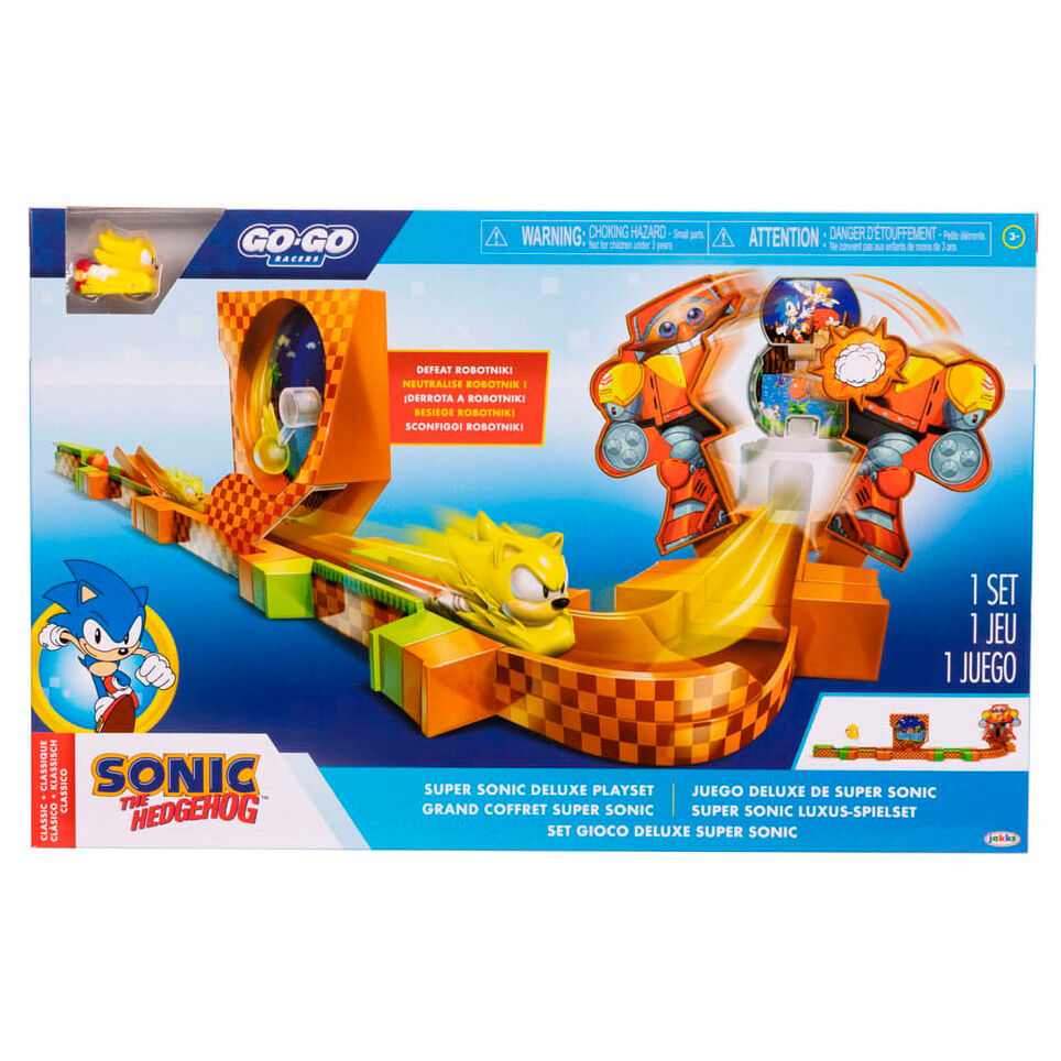 Jakks Pacific Playset Super Sonic Deluxe Go Go Racers Sonic