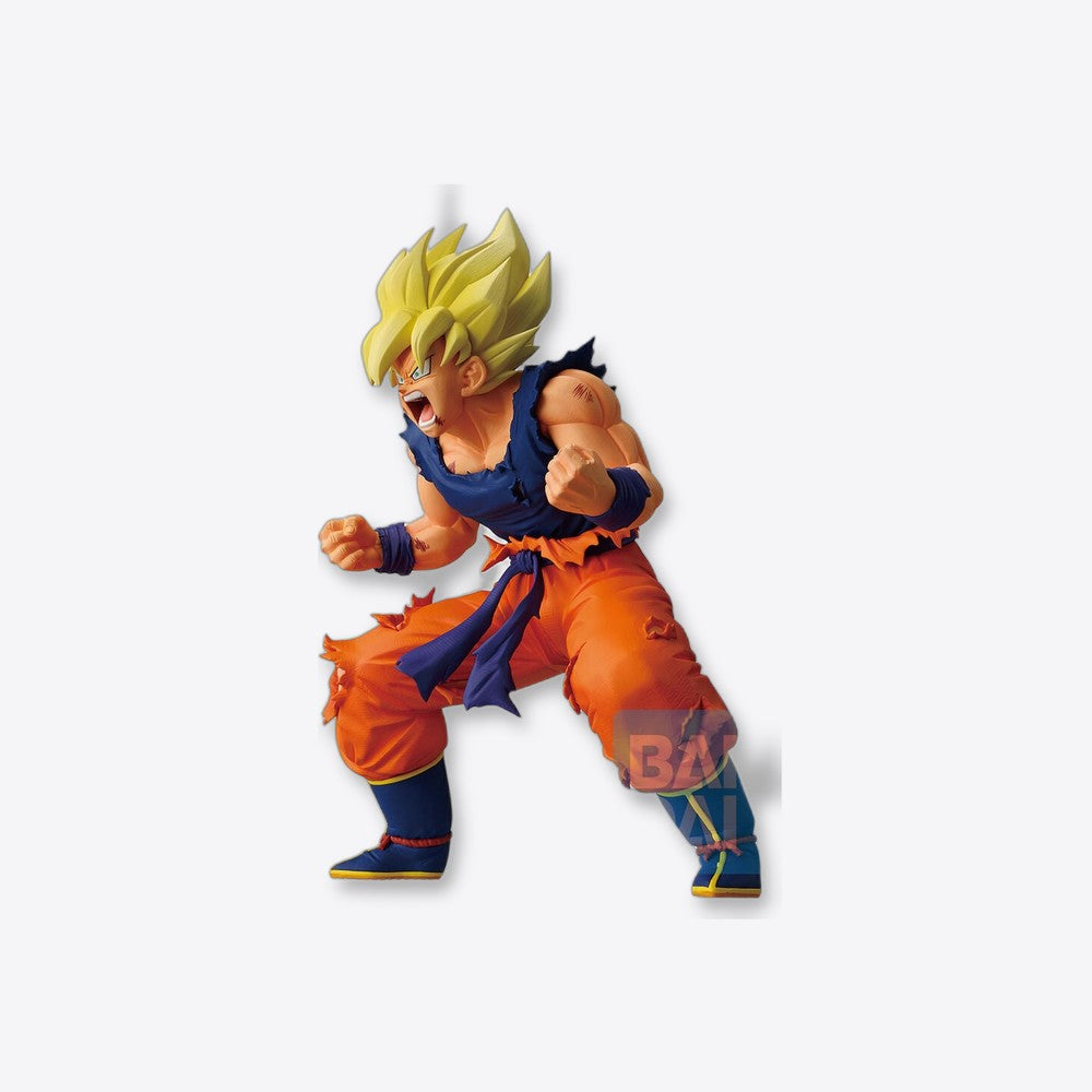 Banpresto Figura Ichibansho Masterlise Super Saiyan Son Goku Battle of the Super Saiyan Dragon Ball Z 19cm