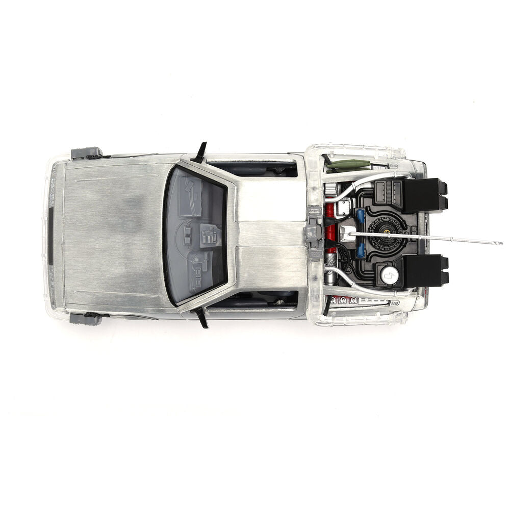 Jada Toys Replica DLorean Hollywood Rides Time Machine 40th Anniversary Regreso al Futuro (imagen 5 de 10)