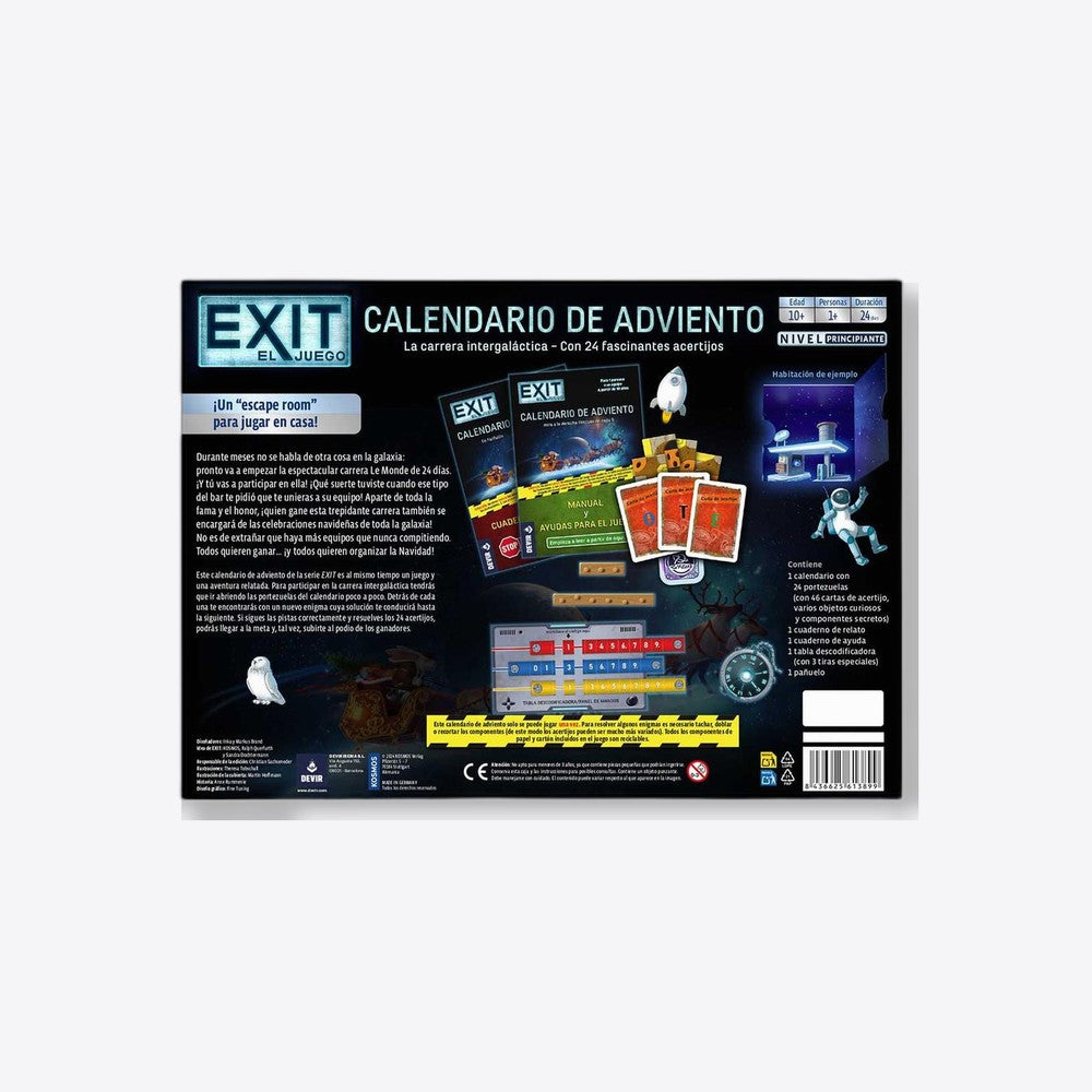 Devir Calendario de adviento exit la carrera intergalactica (imagen 2 de 6)