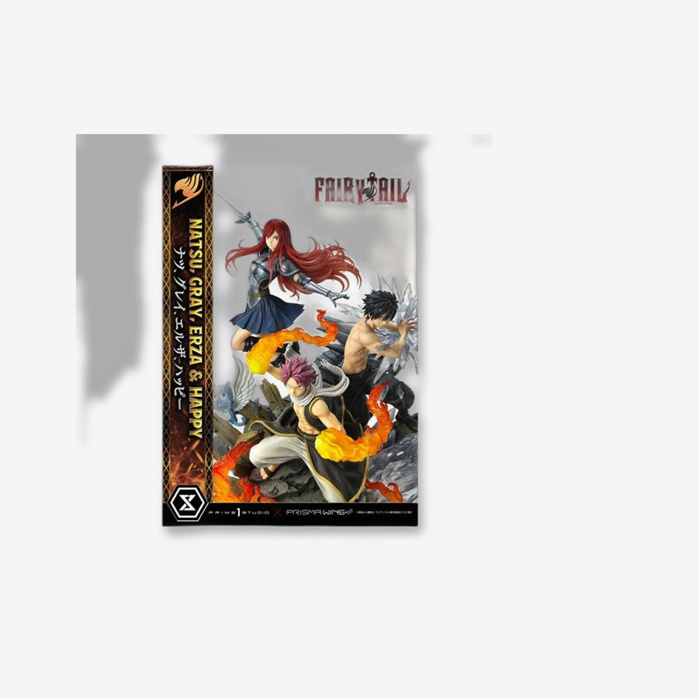 Desconocido Figura prime 1 studio fairy tail estatua natsu gray erza happy deluxe version (imagen 6 de 6)