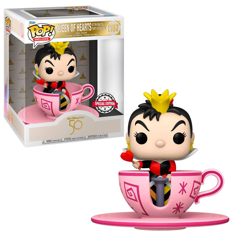Walt Disney World 50th Queen of Hearts at Mad Tea Party - Pop Vinyls | Disney