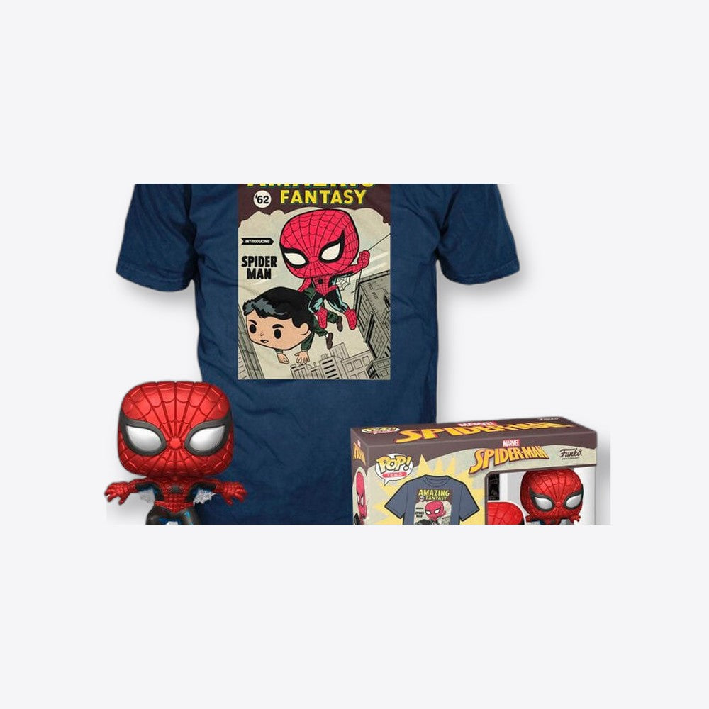 Funko Set figura POP & Tee Marvel Spiderman Comic Cover (imagen 5 de 6)