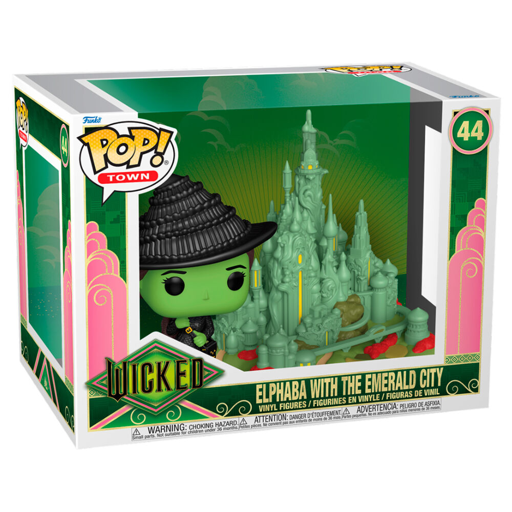 Funko Figura POP Town Wicked Elphaba with the Emerald City (imagen 2 de 3)