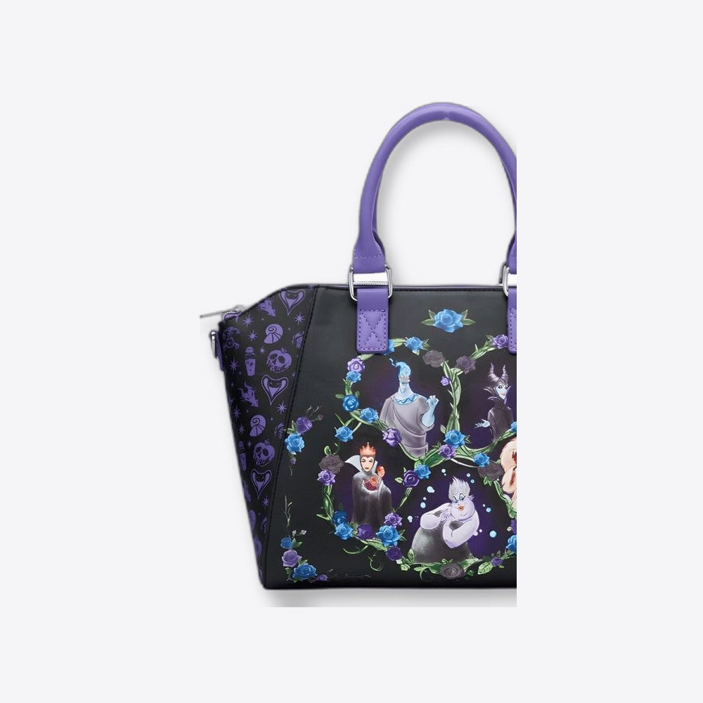 Lf | Lounfefly Bolso Floral Icons Satchel Disney Villains Loungefly 26cm (imagen 3 de 6)