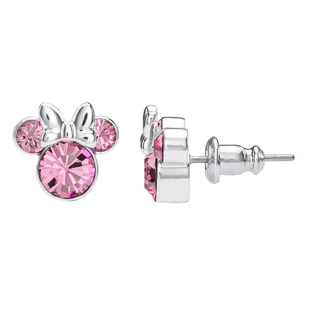 [Disney Minnie Mouse] Pendientes Plata Silueta Minnie