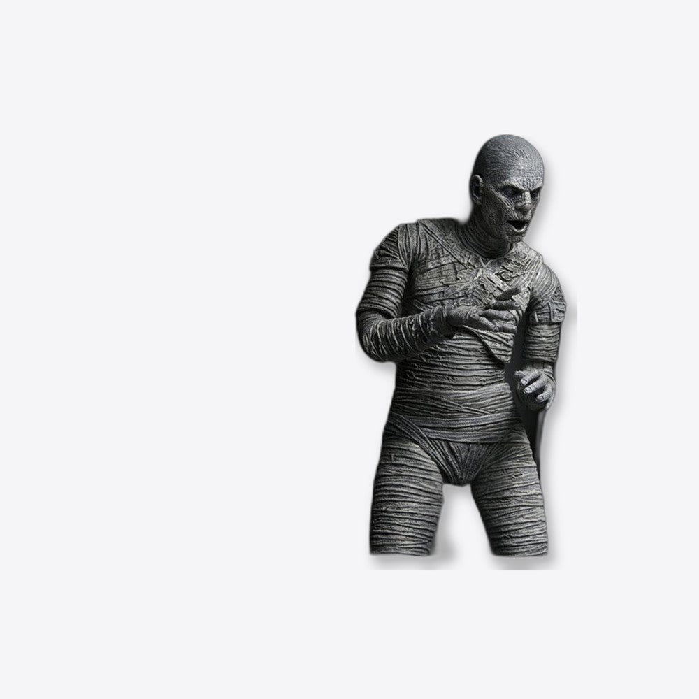 Figura neca ultimate mummy (black &white) 18 cm universal monsters scale action figure (imagen 4 de 6)