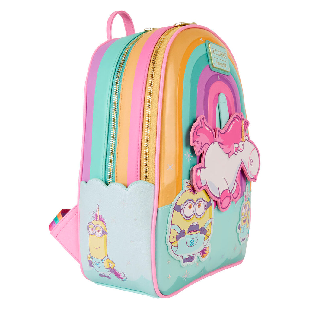 Mochila Fluffy Unicorn Minions Loungefly 30cm (imagen 4 de 6)