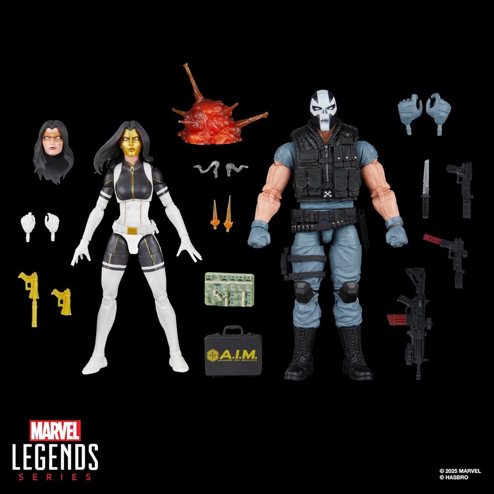 Blister 2 figuras Madame Masque & Crossbones Super Villains Marvel Legends Series - Hasbro | Coleccionismo