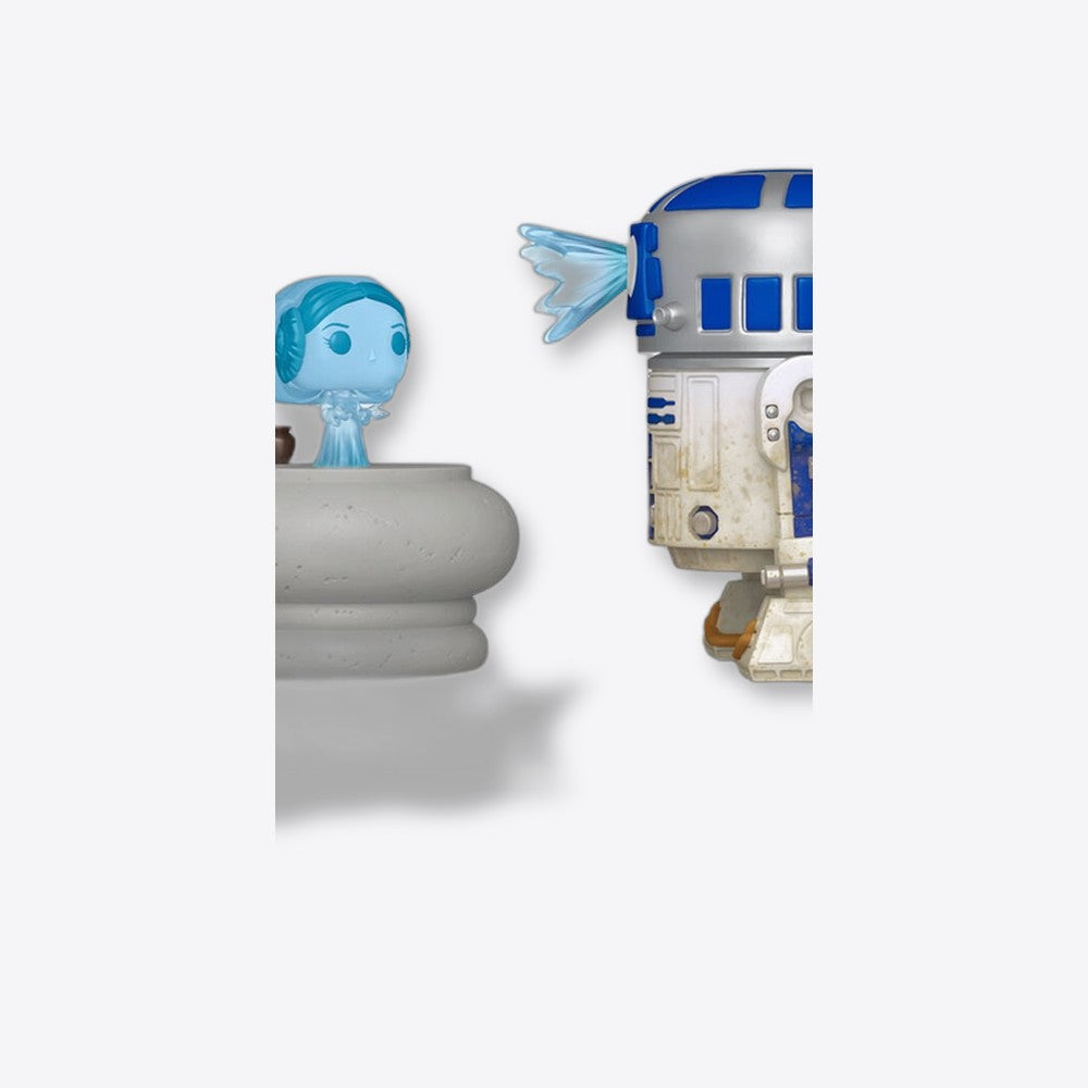 Funko Figura POP Deluxe Star Wars R2-D2 and Princess Leia Hologram (imagen 6 de 6)