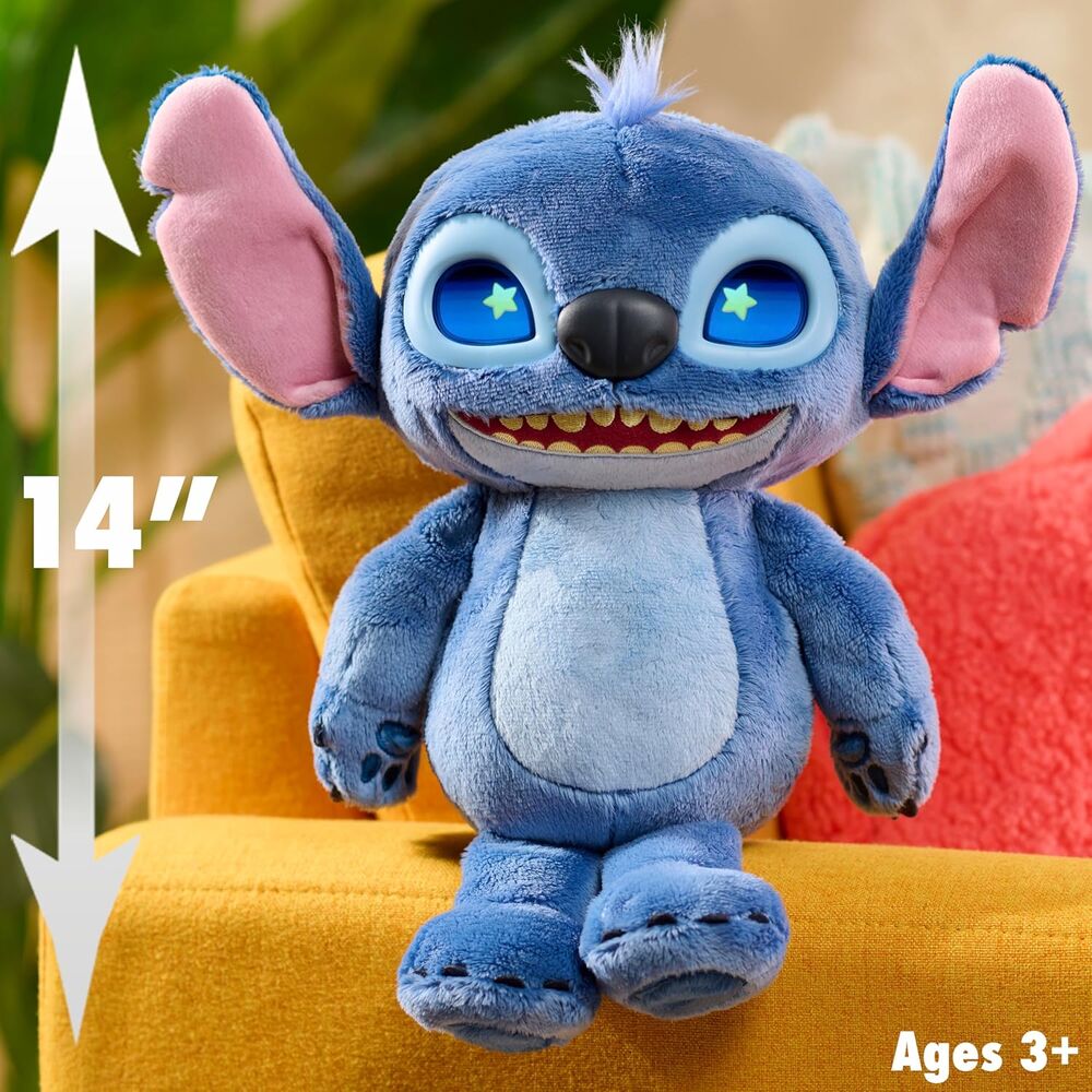 Just Play Peluche interactivo Stitch Disney 30cm (imagen 5 de 10)