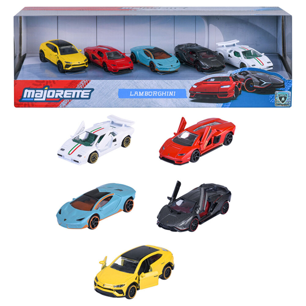 Set de 5 Coches Lamborghini - Coches Y Circuitos | Majorette