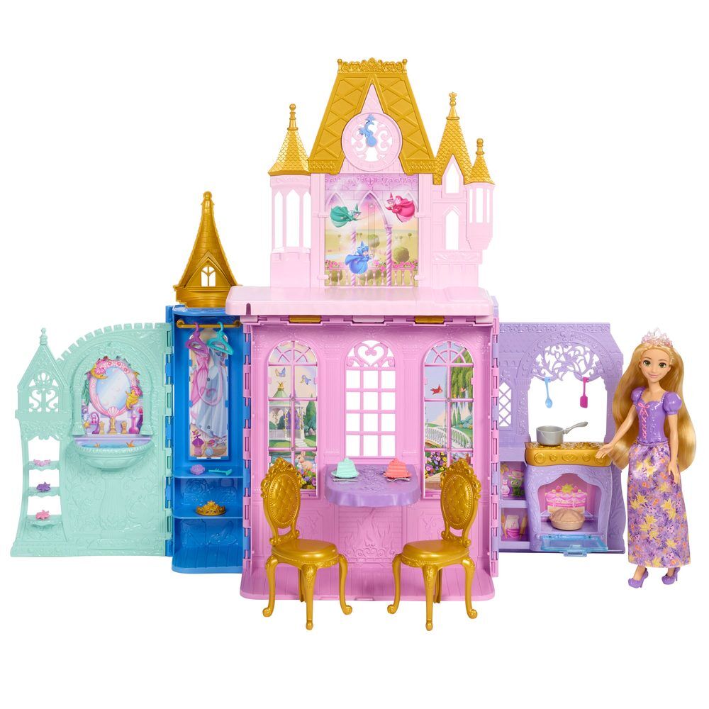 Mattel Muñeca Rapunzel y Castillo Princesas Disney