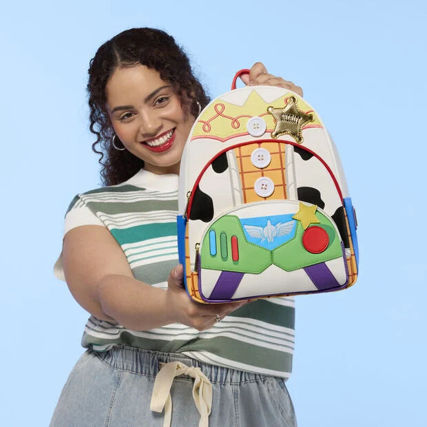 Mochila Jessie, Woody & Buzz Lightyear Toy Story 5 Disney Pixar Loungefly 31cm (imagen 4 de 9)