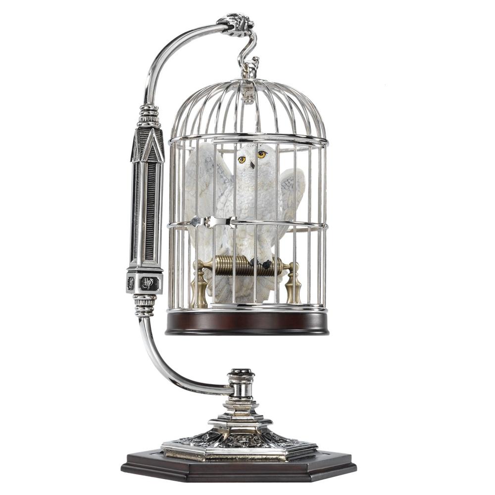 Figura en miniatura the noble collection harry potter hedwig en jaula