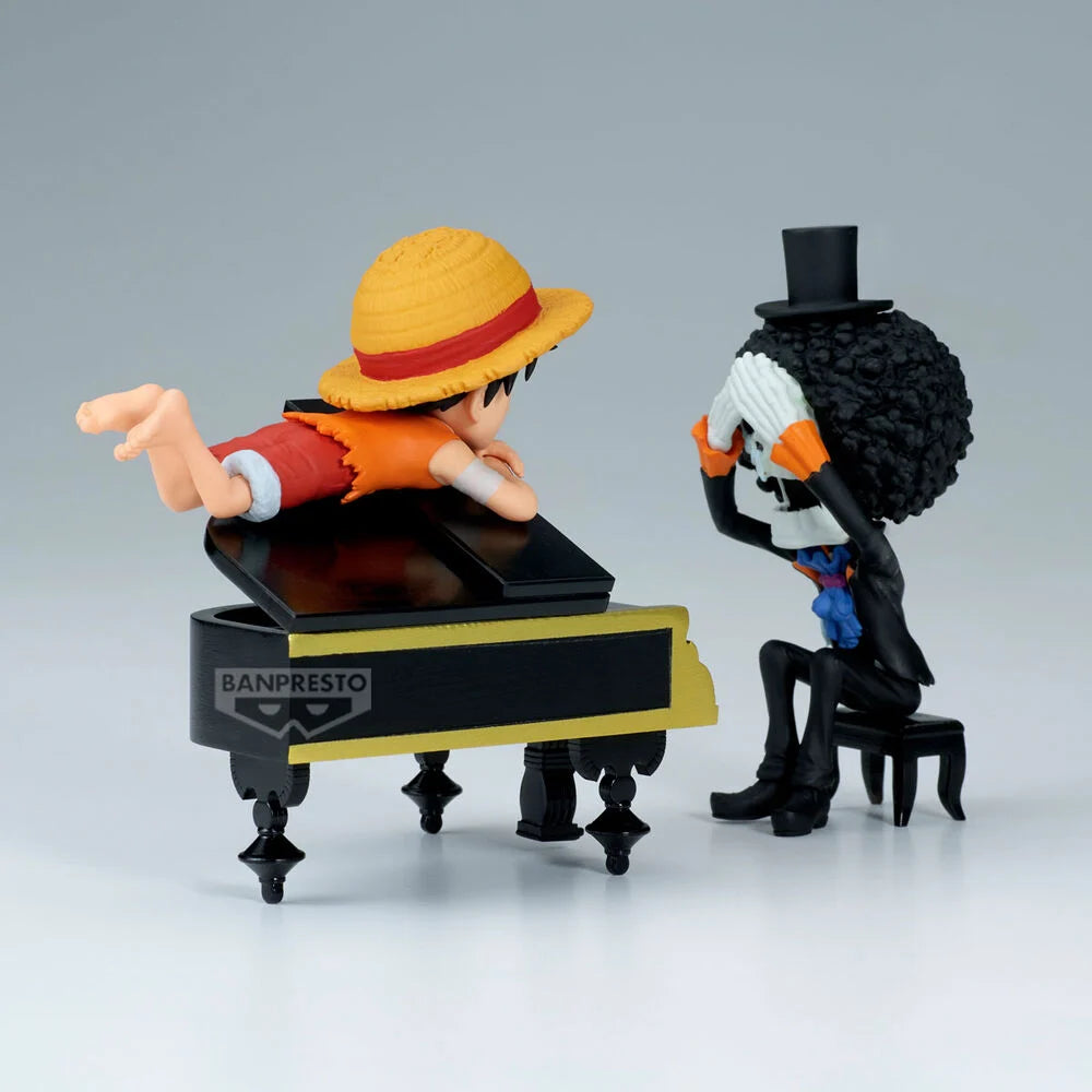 Banpresto Figura Luffy & Brook Word Collectable Stories One Piece 8cm (imagen 4 de 6)