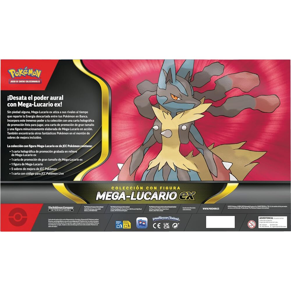 Pokemon Juego De Cartas Blister cartas Mega Lucario Ex Pokemon español (imagen 5 de 5)