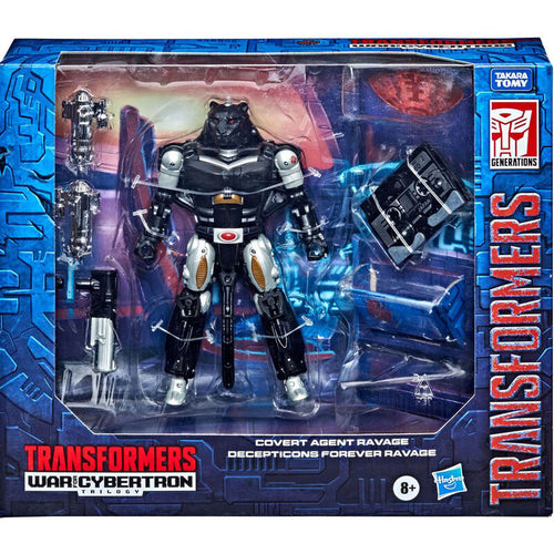 Hasbro Blister figura Covert Agent Ravage + Decepticon Forever Ravage War From Cybertron Transformers 15cm
