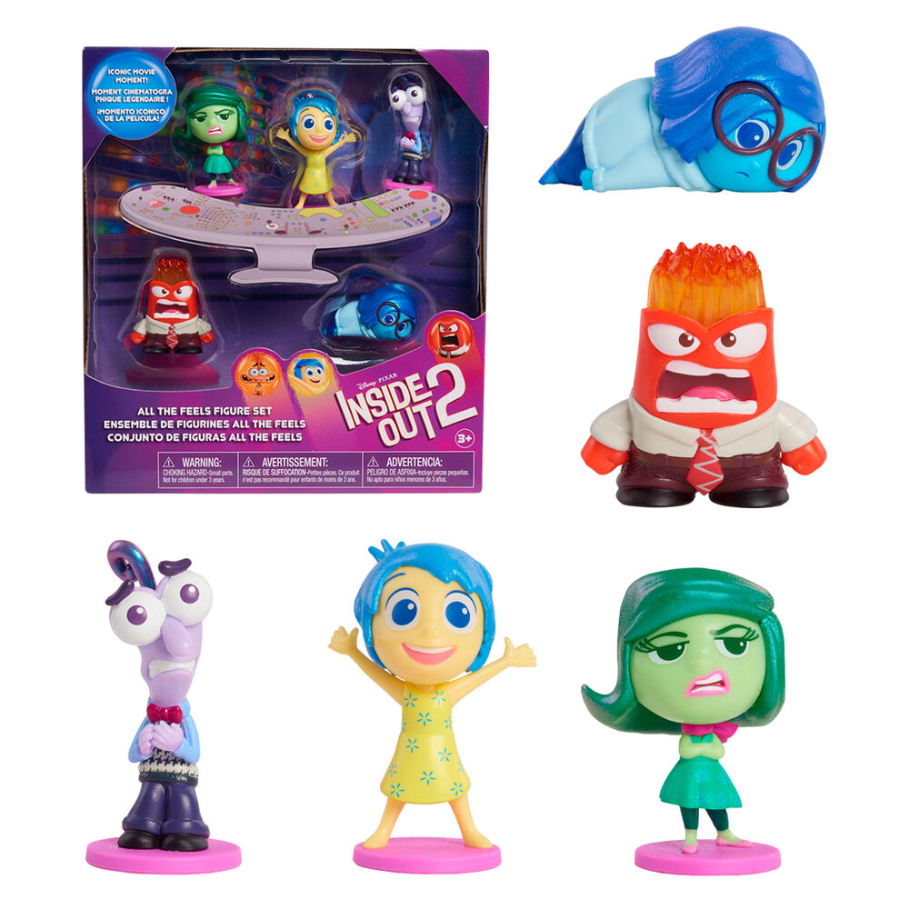 Just Play Blister 5 figuras Del Reves 2 Disney Pixar (imagen 2 de 4)