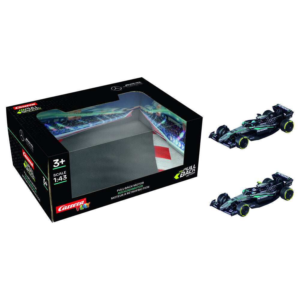 F1 Mercedes AMG Petronas Twinpack Coches Pull Back Juguete
