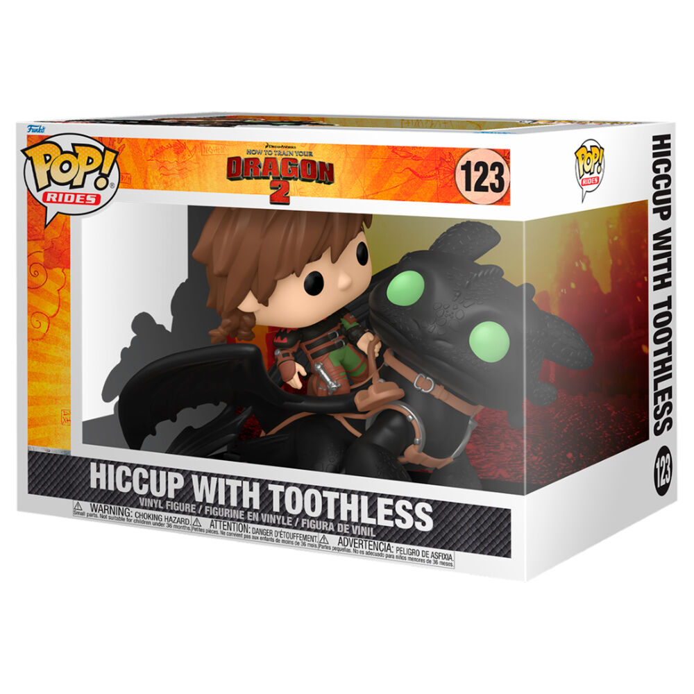 Funko Figura POP Rides Deluxe Como Entrenar a tu Dragon 2 Hiccup with Toothless (imagen 2 de 3)