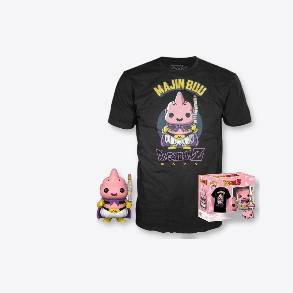 Funko Set figura POP & Tee Dragon Ball Z Majin Buu Exclusive (imagen 6 de 6)