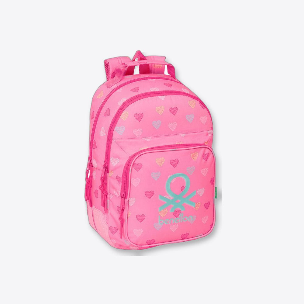 Safta Mochila Heart Benetton 42cm adaptable (imagen 4 de 6)