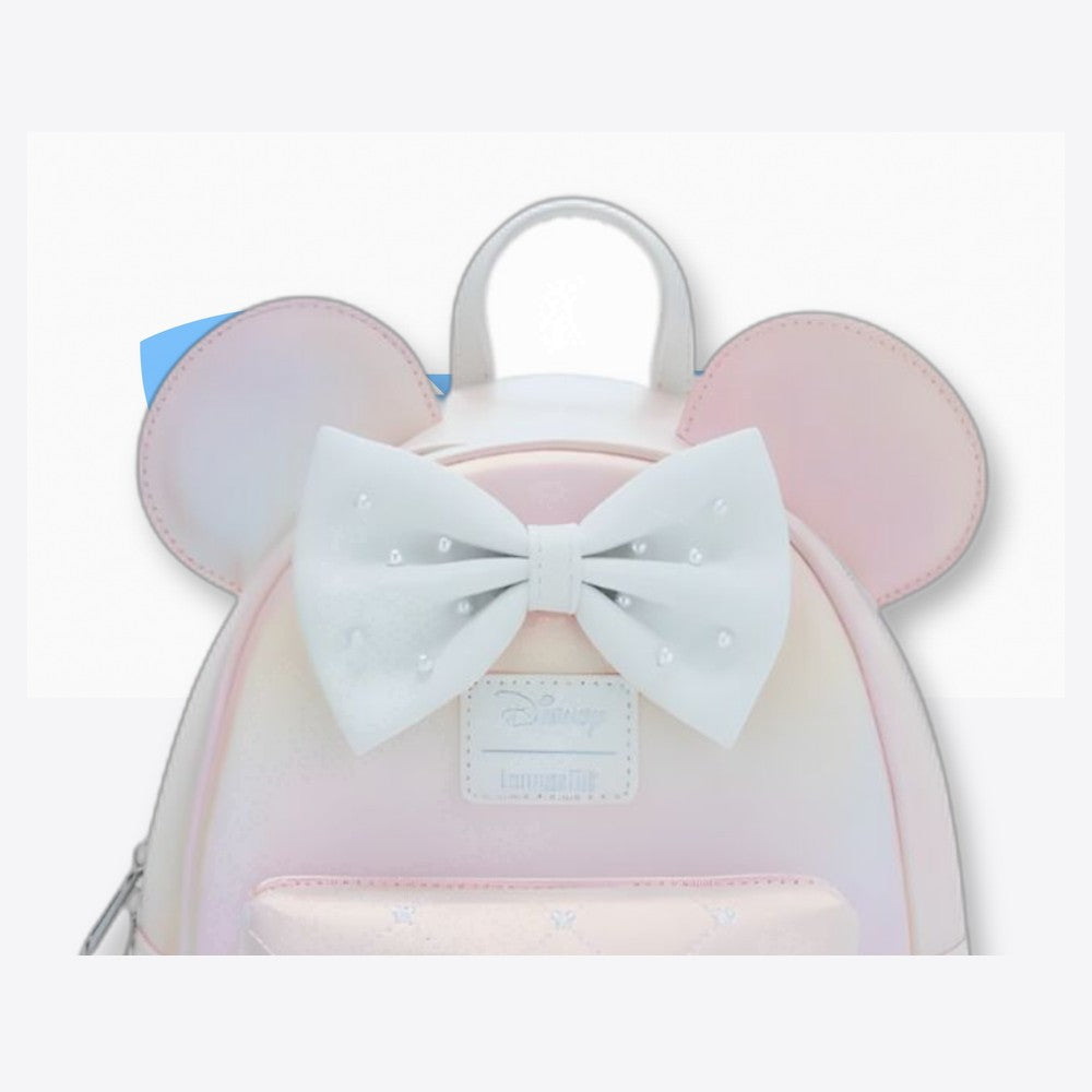 Lf | Lounfefly Mochila Pink Pearl Minnie Mouse Disney Loungefly 26cm (imagen 3 de 6)