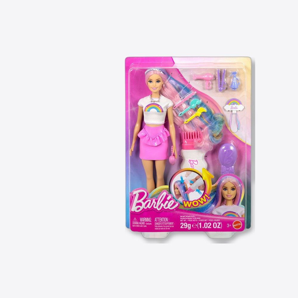 Mattel Muñeca Cabello Destellos Arcoiris Barbie (imagen 4 de 6)