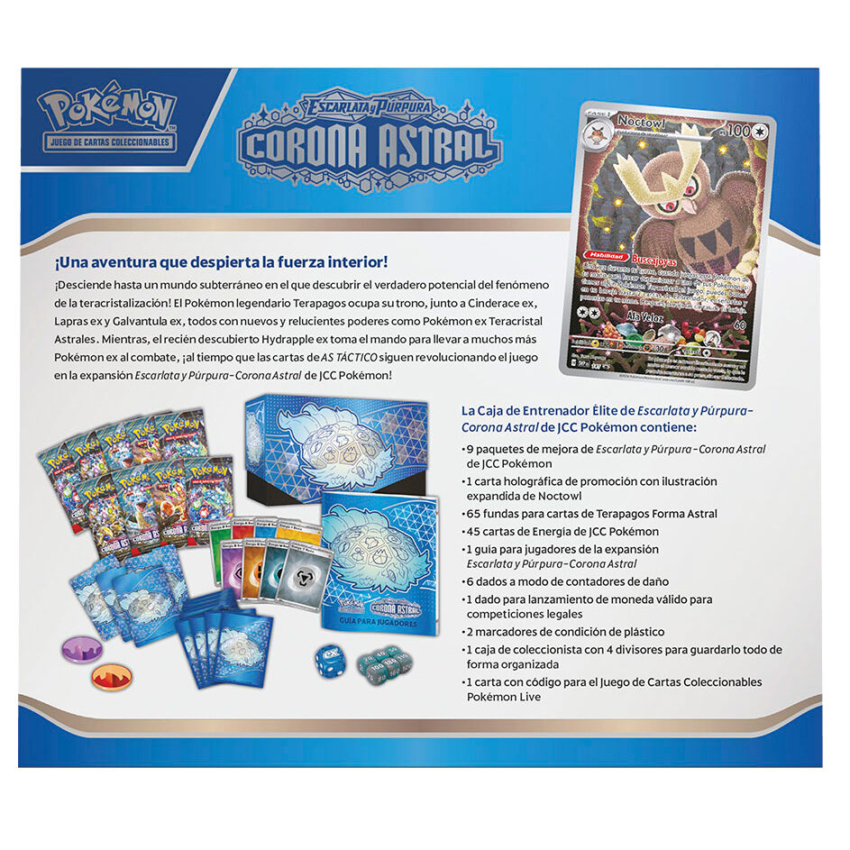Pokemon Juego De Cartas Estuche Entrenador Elite Corona Astral Escarlata & Purpura Pokemon español (imagen 3 de 6)