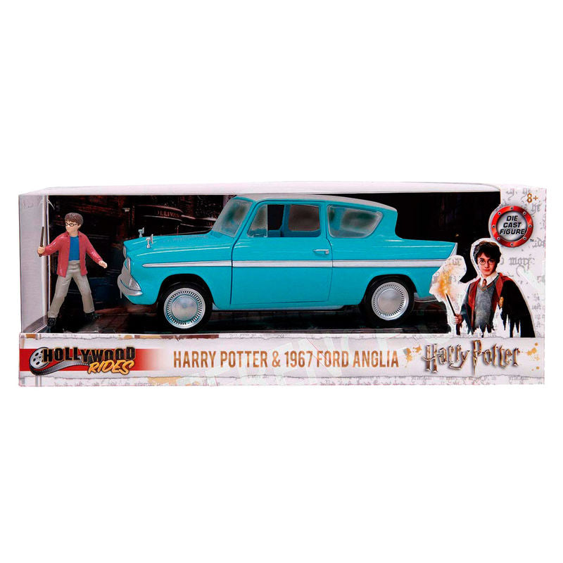 Jada Toys Blister figura Harry + coche Ford Anglia Harry Potter