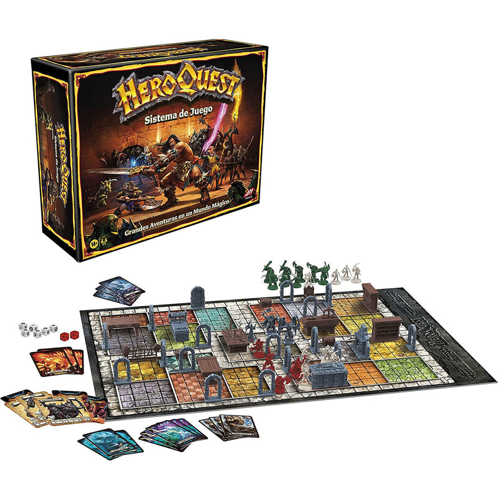 Hasbro Juego de Mesa HeroQuest Aventuras en Mazmorras Avalon Hill español