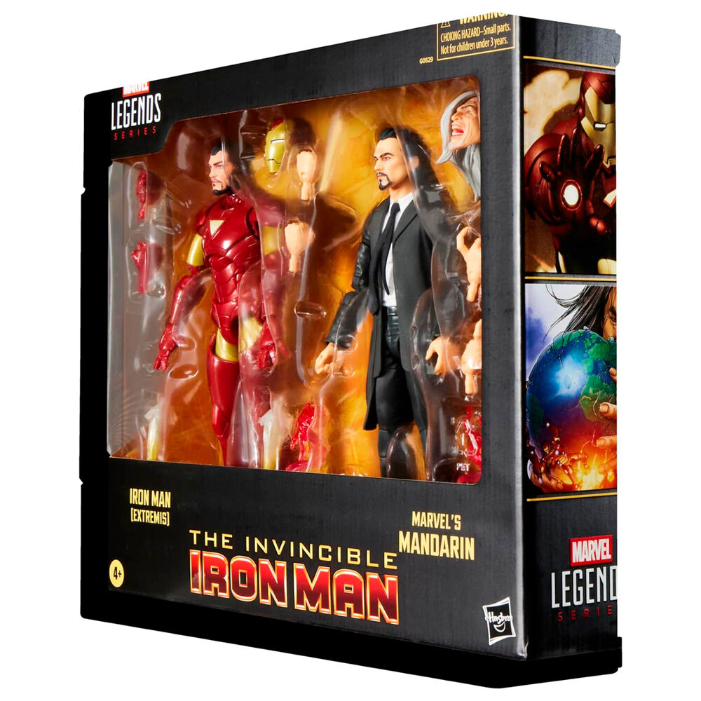 Hasbro Blister 2 figuras Iron Man Extremis & Marvels Mandarin The Invencible Iron Man Marvel 15cm (imagen 9 de 10)